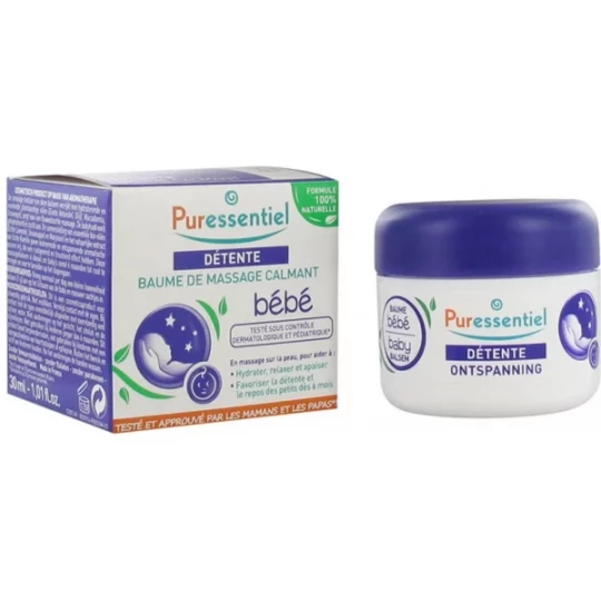 Puressentiel Détente Baume de Massage Calmant Bébé 30 ml