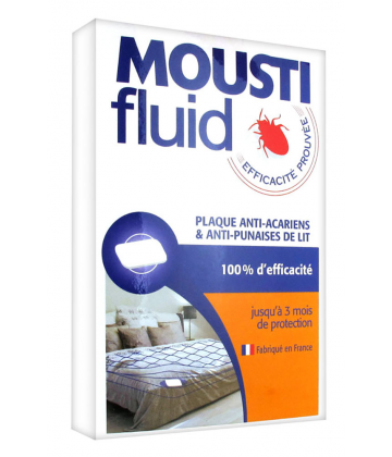 Moustifluid Plaque Anti-Acariens et Anti-Punaises de Lit