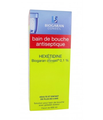 Hexétidine Biogaran 0,1% 400 ml