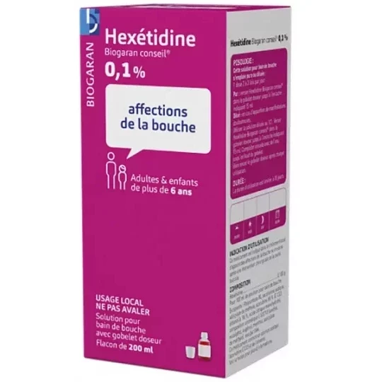 Hexétidine Biogaran 0,1% 200 ml - image 2