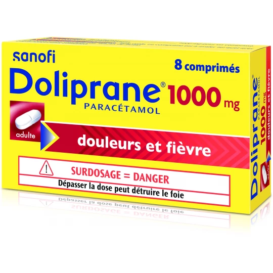 Doliprane 1000 mg Comprimés x 8