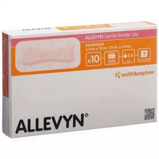 Allevyn Gentle Border Pansements Hydrocellulaire x 10