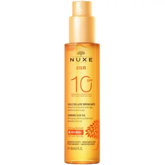 Nuxe Sun Huile Bronzante Visage et Corps SPF10 150 ml