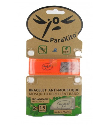 Para'Kito Bracelet Anti-Moustique Orange