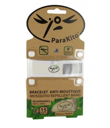 Para'Kito Bracelet Anti-Moustique Blanc