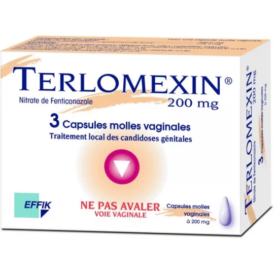 Terlomexin 200 mg Capsules Molles Vaginales x 3