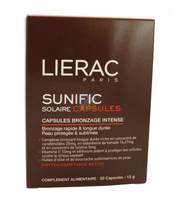 Lierac Sunific Solaire Capsules anti-âge hydratation x30