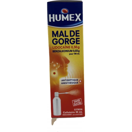 Humex Mal de Gorge Collutoire 35 ml