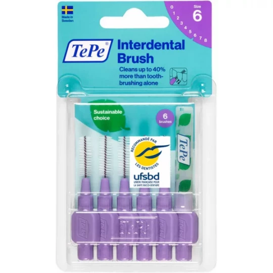 TePe Brossettes Interdentaires 1,1 mm x 6