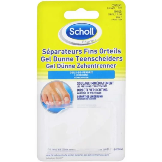 Scholl Séparateurs d'Orteils Fins