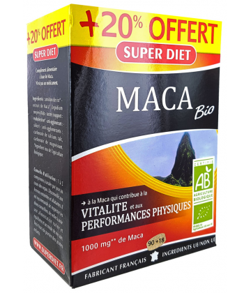 Super Diet Maca Bio x 90 + 18 comprimés offerts