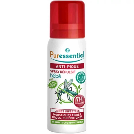 Puressentiel Anti-Pique Spray Répulsif Bébé 60 ml