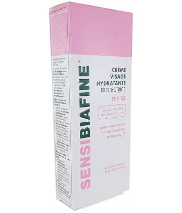 SensiBiafine Crème Visage Hydratante Protectrice FPS 25 50 ml