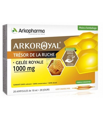 Arkopharma ArkoRoyal Trésor de la Ruche Gelée Royale 1000 mg x 20 
