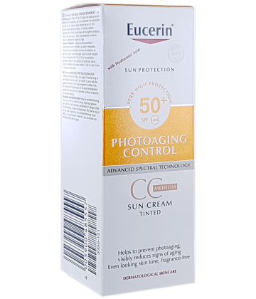 Eucerin Sun Photoaging Control CC Crème Médium SPF50+ 50 ml