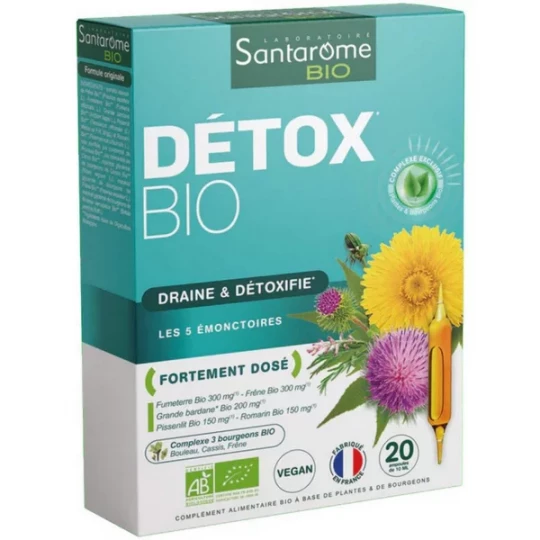 Santarome Bio Détox Bio Ampoules x 20