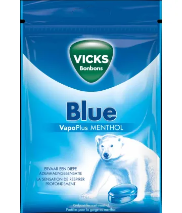Vicks Bonbons au Menthol Sans Sucre 72 g