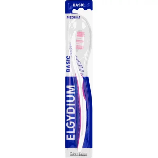 Elgydium Basic Brosse à Dents Médium Rose - image 3