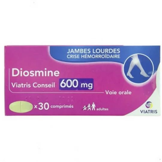Diosmine Mylan Viatris 600 mg Comprimés x 30