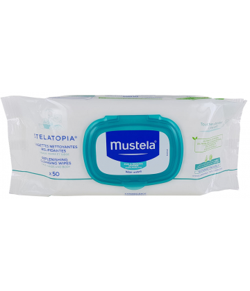 Mustela Stelatopia Lingettes Relipidantes x 50