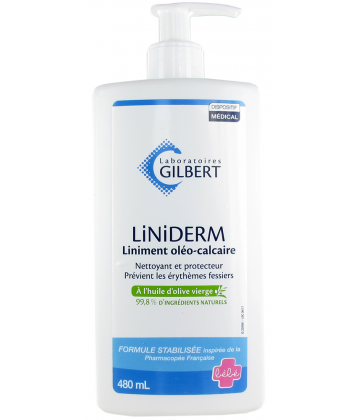 Gilbert Liniderm Liniment Oléo-Calcaire Flacon-Pompe 480 ml