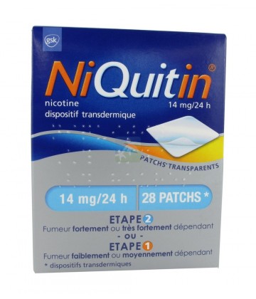 NiQuitin patchs 14 mg/24h x 28