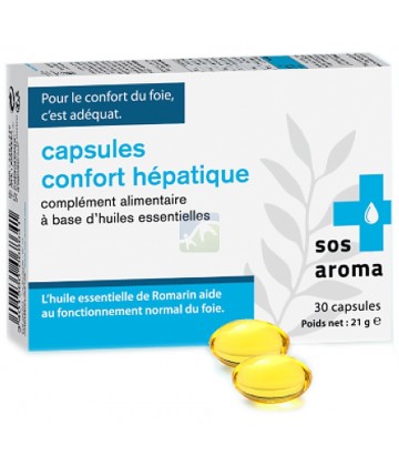 SOS Aroma Capsules Confort Hépatique x 30