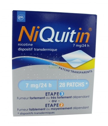 NiQuitin patchs 7 mg/24h x 28