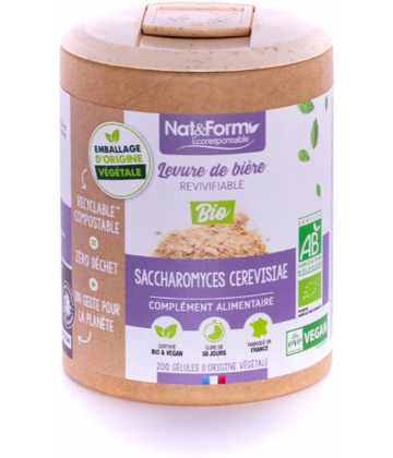 Nat&Form Ecoresponsable Levure de Bière Revivifiable Bio