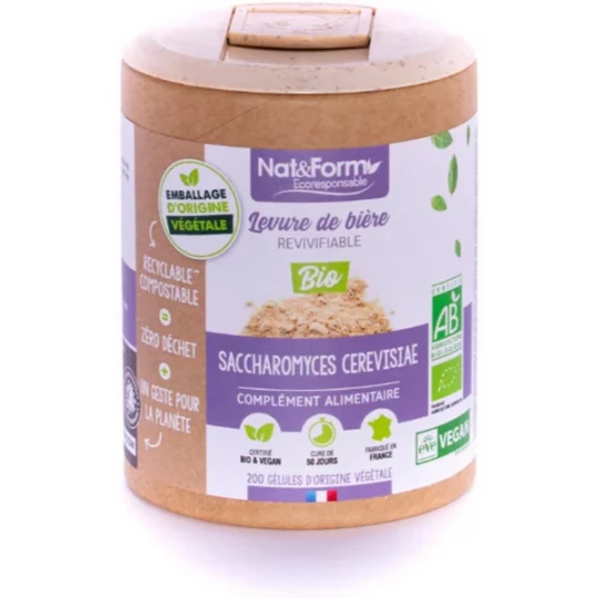 Nat&Form Ecoresponsable Levure de Bière Revivifiable Bio