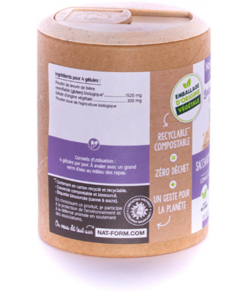 Nat&Form Ecoresponsable Levure de Bière Revivifiable Bio