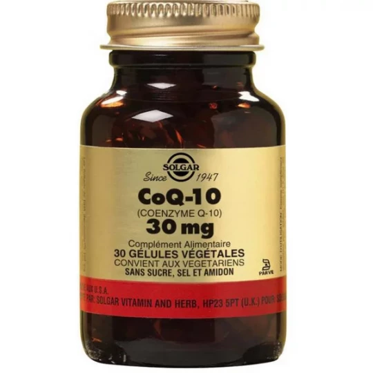 Solgar Coenzyme Q10 30 mg Gélules Végétales x 30