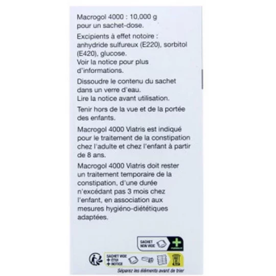 Macrogol 4000 Mylan Viatris 10 g x 20 - image 3