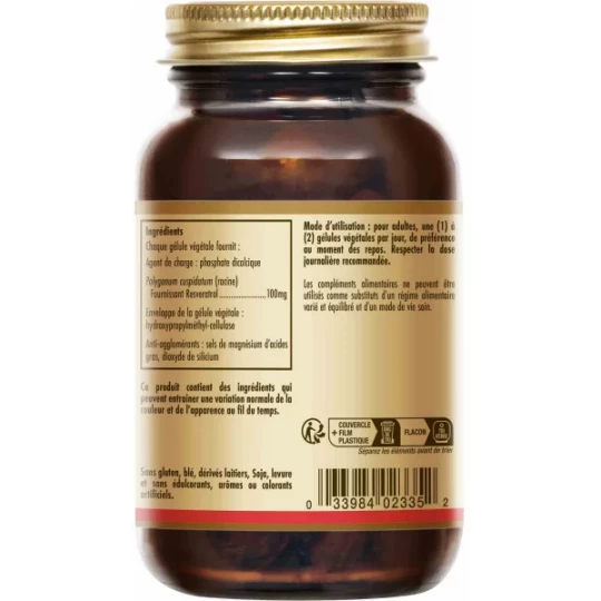 Solgar Resveratrol Gélules Végétales x 60 - image 2