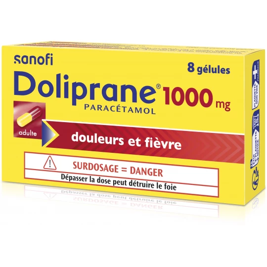 Doliprane 1000 mg Gélules x 8