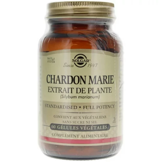 Solgar Chardon Marie Gélules Végétales x 60