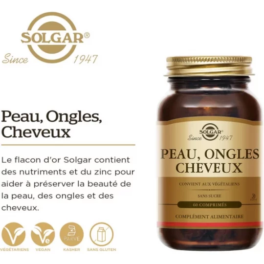 Solgar Peau Ongles Cheveux Comprimés - image 2