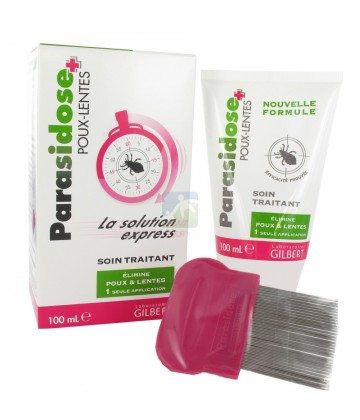 Parasidose Poux-Lentes Soin traitant 100 ml + charlotte + peigne fin
