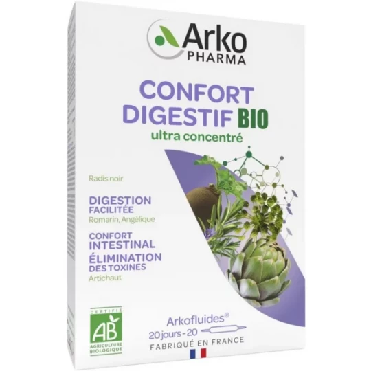 Arkopharma Arkofluides Confort Digestif Bio Ampoules x 20