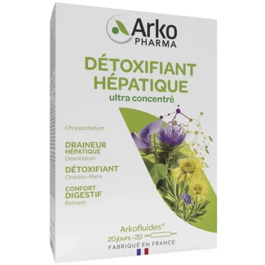 Arkopharma ArkoFluides Détoxifiant Hépatique x 20