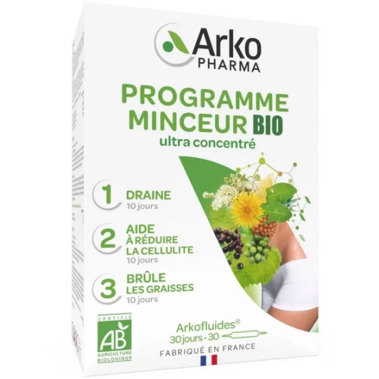 Arkopharma Arkofluides Programme Minceur Bio 30 jours