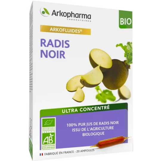 Arkofluides Radis Noir Bio x 20