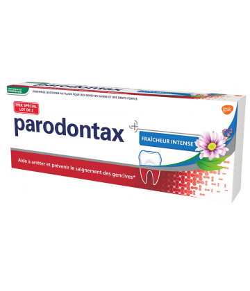 Parodontax Dentifrice Fraîcheur Intense 2 x 75 ml