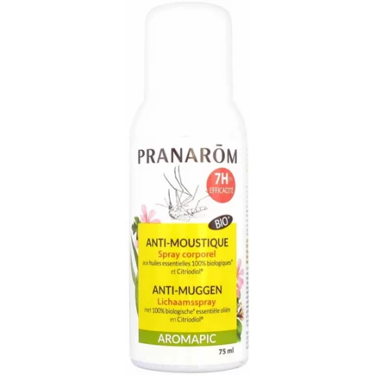 Pranarôm Aromapic Spray Corps Anti-Moustiques Bio 75 ml