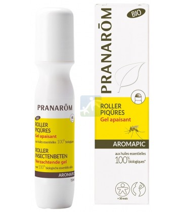 Pranarôm Aromapic Roller Piqûres Gel Apaisant Bio 15 ml