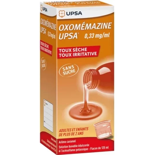 Oxomémazine UPSA Solution Buvable Sans Sucre 125 ml