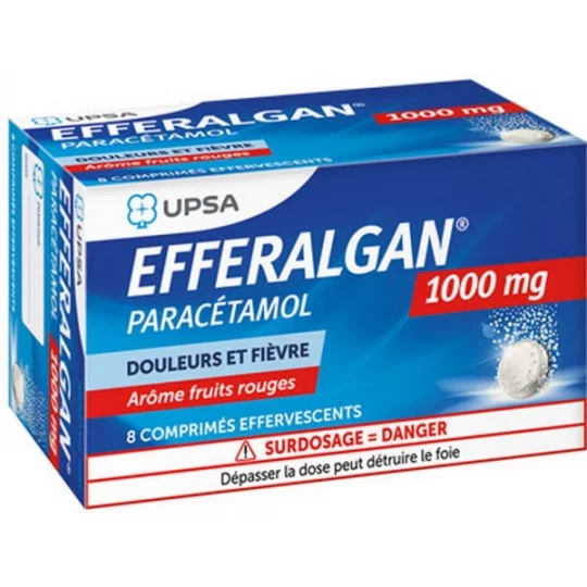 Efferalgan 1 g Comprimés Effervescents x 8
