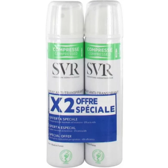 SVR Spirial Déodorant Spray 2 x 75 ml