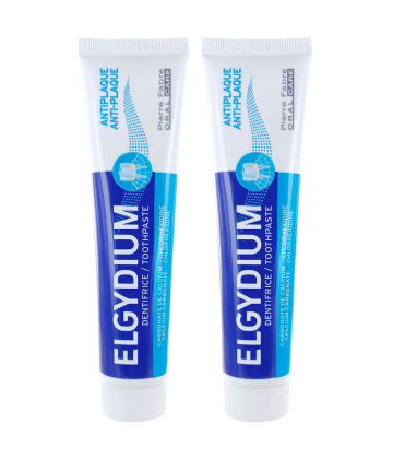 Elgydium Dentifrice Anti-plaque 2 x 75 ml