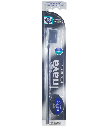 Inava Total Black Brosse à Dents + Dentofil Black 5 m OFFERT